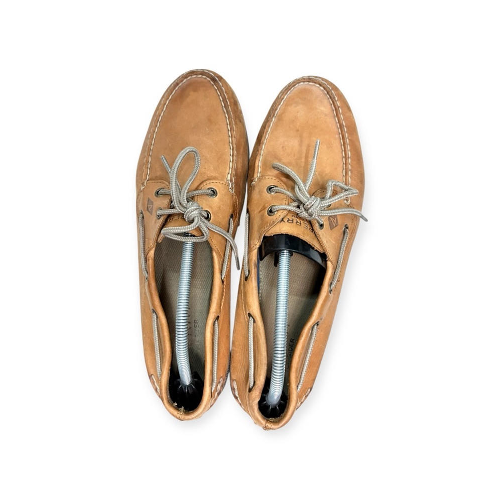 Sperry Tan Boat Shoes Moccasin Style - Picture 2 of 8